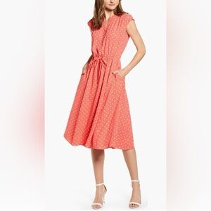 New Anne Klein Dot Print A-line Dress